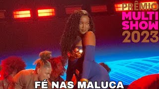 IZA  Fé Nas Maluca Ao Vivo No Prêmio Multishow 2023 [upl. by Cressler]