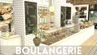 FRENCH BAKERY  BOULANGERIE  Sims 4  CC SPEED BUILD  CC List [upl. by Nadnal]