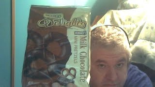 Snyders Of Hanover Delights Mini Pretzels In Hersheys Milk Chocolate [upl. by Dilan]