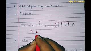 Add integers using number lines [upl. by Wheaton961]