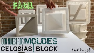 Moldes para fabricar Celosías o Calados FÁCIL [upl. by Eicyal]