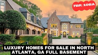 Luxury Homes for Sale in North Atlanta GA  2024 Atlanta Homes For Sale Tours [upl. by Finnegan]