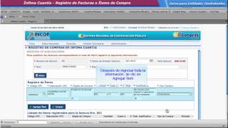 Ínfima Cuantía  Registro de Facturas o ítem de Compras [upl. by Notneiuq]