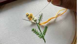 Cute Flower embroidery designshand embroidery designsembroidery stitches flowers [upl. by Cottrell]