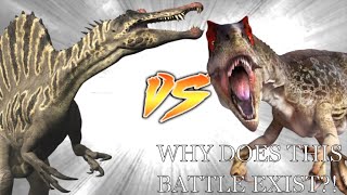 Mega Dinosaurs Review Spinosaurus vs Allosaurus [upl. by Myra815]