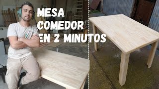 Mesa de madera en 2 minutos Fácil de hacer [upl. by Nowad38]