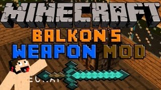 Minecraft Mods Descargar e instalar Balkons Weapon mod para minecraft 152 [upl. by Emery]