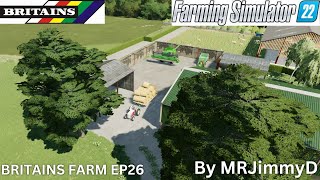 Farming Simulator 22  Britains Farm  Episode 26 Lets Play  The bales stack up [upl. by Weiler]