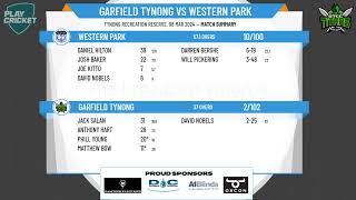 Warragul amp District CA  Div 4  Semi Final 2  GARFIELD TYNONG v WESTERN PARK  Day 2 [upl. by Australia]