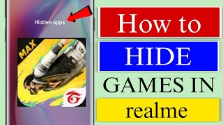 how to hide games in realme  games hide in realme full settings [upl. by Eras157]