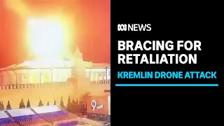 Kyiv braces for retaliation after drones strike Kremlin  ABC News [upl. by Cirle]