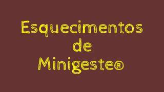 Atrasos e esquecimentos de Minigeste® [upl. by Eiltan968]