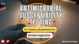 Antimicrobial Susceptibility Testing Microbiology 2nd Prof  MBBS [upl. by Weisler]