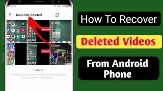 How To Recover Deleted Videos on Android Phone without root [upl. by Meilen]