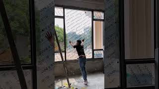 Aluminum windows casement window glass installation processaluminium windows [upl. by Hank347]