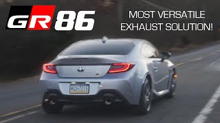 The ULTIMATE Exhaust Solution  GR86 With T Style Universal Valved Muffler [upl. by Larrej454]