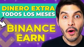 👉 BINANCE EARN PARA PRINCIPIANTES ✅ GANA DINERO MENSUAL con tus CRIPTOMONEDAS Tutorial en Español [upl. by Gilleod]