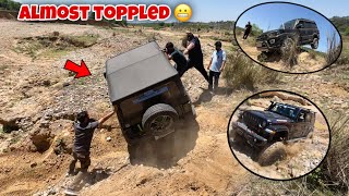 Scorpio and Thar crashed during offroad  Why are we risking our Lives [upl. by Lanahtan732]