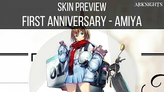 Skin Preview First Anniversary  Amiya  Arknights [upl. by Aihcela]