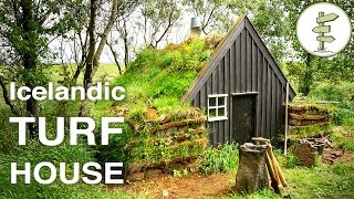 Beautiful Tiny Turf House in Iceland  Full Tour amp Interview [upl. by Enirol]