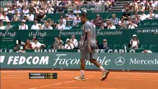 Tsonga vs Wawrinka  Highlights MonteCarlo 2013 QF [upl. by Egon]