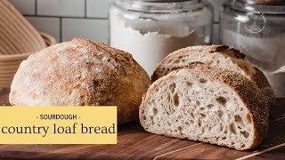 How to Make Sourdough Country Loaf Bread  Little Spoon Farm [upl. by Malanie471]