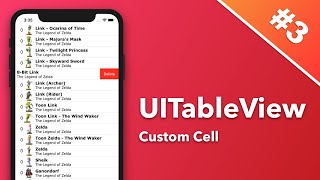 Custom UITableViewCell [upl. by Eihs441]