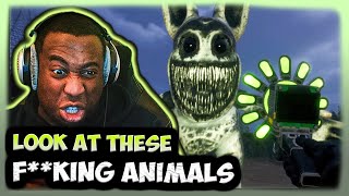 THESE ANIMALS ARE CURSED  HORROR GAME  Zoonomaly Trailer PowellGuyREACTS [upl. by Nuahs927]