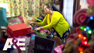 Hoarders Compulsive Shopper Decks Her Halls FULL of CHRISTMAS Stuff  AampE [upl. by Ojahtnamas7]