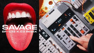 Megan Thee Stallion  Savage remix  EP133 KO II teenage engineering [upl. by Ruomyes]