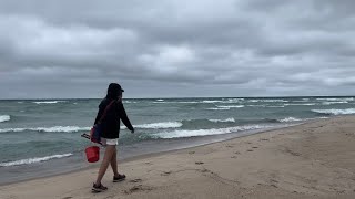 Rockhounding  The Cold Winds Of Fall  Lake Huron Northern Michigan Rocks [upl. by Suh]