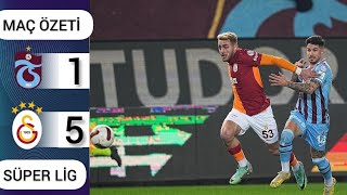 TRABZONSPOR 1  5 GALATASARAY  MAÇ ÖZETİ  21012024 [upl. by Neryt]