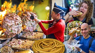 INSANE Mexican Street Food Tour in CDMX  OLDEST CHURROS IN MEXICO CITY  BEST MEXICAN STREET TACOS [upl. by Anawt]