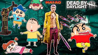 Shinchan vs masao became trickster in dbd 😱🔥  shinchan playing dead by daylight 😂  horror game [upl. by Eniluap]