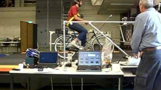 TU Delft Bicycle Treadmill Experiment [upl. by Enihpled]