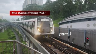 More action in R151 NSL Daytime testingsSMRT R151 839840 NSL at NS3 Bukit Gombak [upl. by Ahab77]