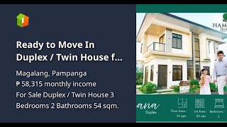 Ready to Move In Duplex  Twin House for Sale in Magalang Pampanga [upl. by Brose]