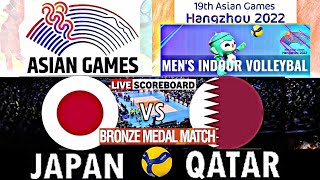 JAPAN vs QATAR │ ASIAN GAMES 2023 MENS VOLLEYBALL Live Score [upl. by Annmaria]