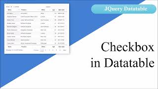 How to add Checkbox in Datatable [upl. by Asilem]