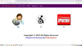 Hospital Management System Project PHP  By Pankaj Panjwani [upl. by Lilac961]
