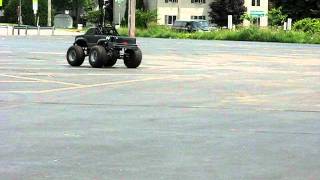 14 scale home made rc truck first run [upl. by Ecnarepmet]