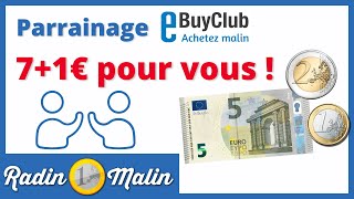 eBuyClub parrainage  7€ pour vous 1€ en bonus [upl. by Scheer230]