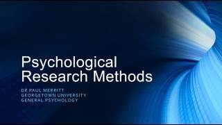 Psychological Research Methods [upl. by Eleets]