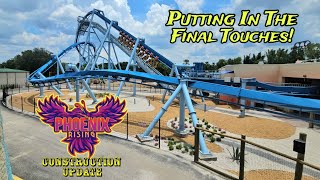 Busch Gardens Tampa Bay Phoenix Rising  General Park Construction Update 71324 [upl. by Rehtae]