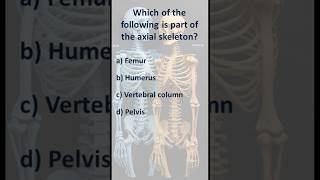 Axial and Appendicular Skeleton neet ssc science mcq Biology anatomy [upl. by Nij]