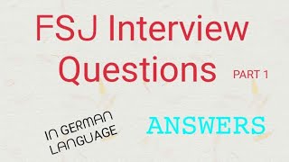 FSJ interview Questions PART 1⚡ [upl. by Lorien]