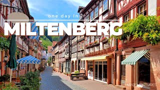 ONE DAY IN MILTENBERG GERMANY  4K  The beautiful old town of the quotPearl on the Mainquot [upl. by Moreen908]