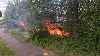 Wassenberg Forst Feuer am Strassenrand [upl. by Notyep945]