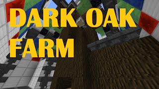 Tutorial AFK Dark Oak Farm 6000 logsh returns enough saplings [upl. by Ytsim675]