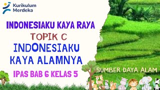 IPAS Bab 6 Topik C  Indonesiaku Kaya Alamnya  Kelas 5 SD  Kurikulum merdeka [upl. by Kristy147]